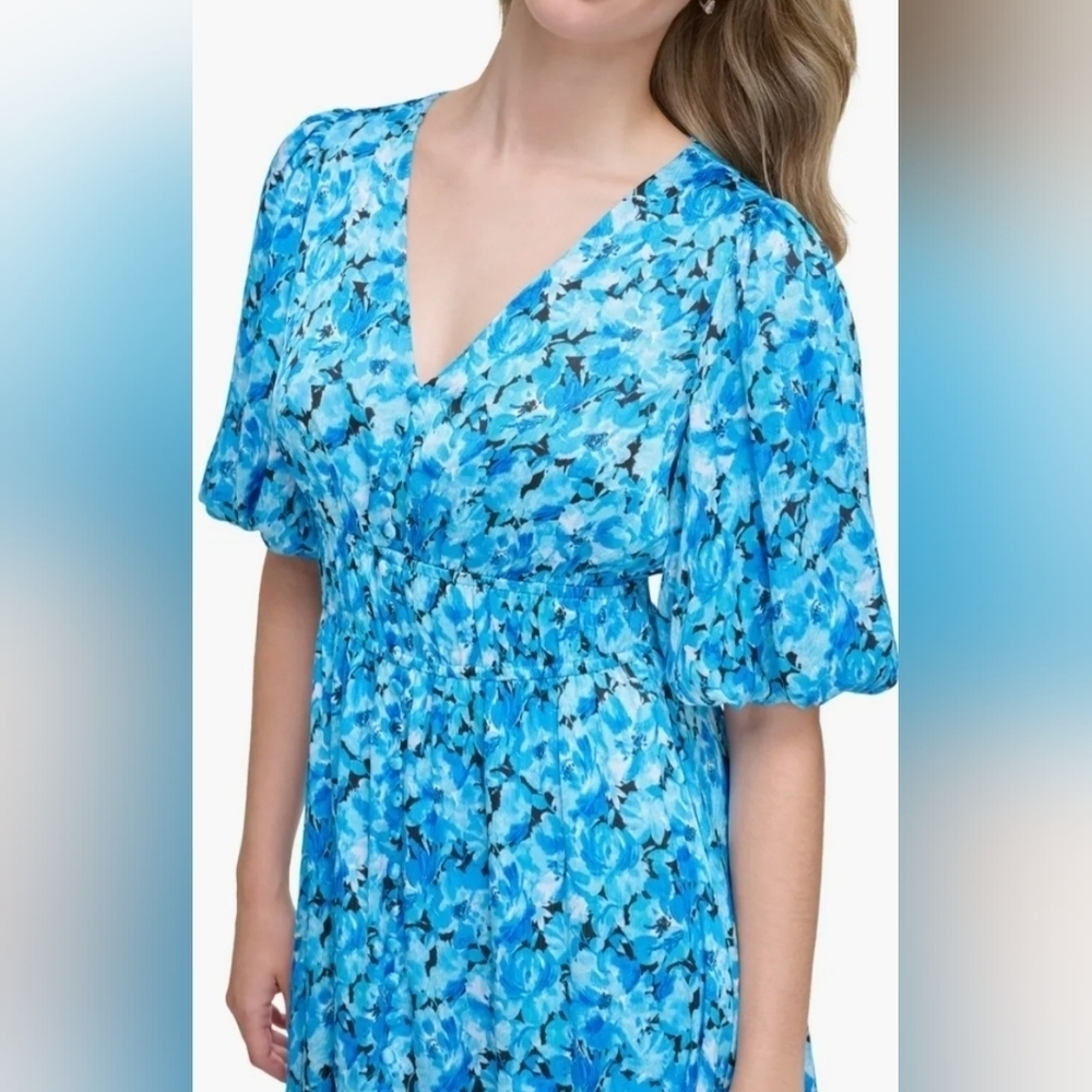 NWT Kensie Floral Midi Dress - Picture 4 of 9